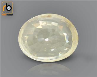 NATURAL UNHEATED UNTREATED  Yellow Sapphire / Pukhraj 3.94 cts. ( 67266 )